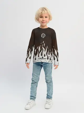 Детский лонгслив / cs:go - Оксидное пламя