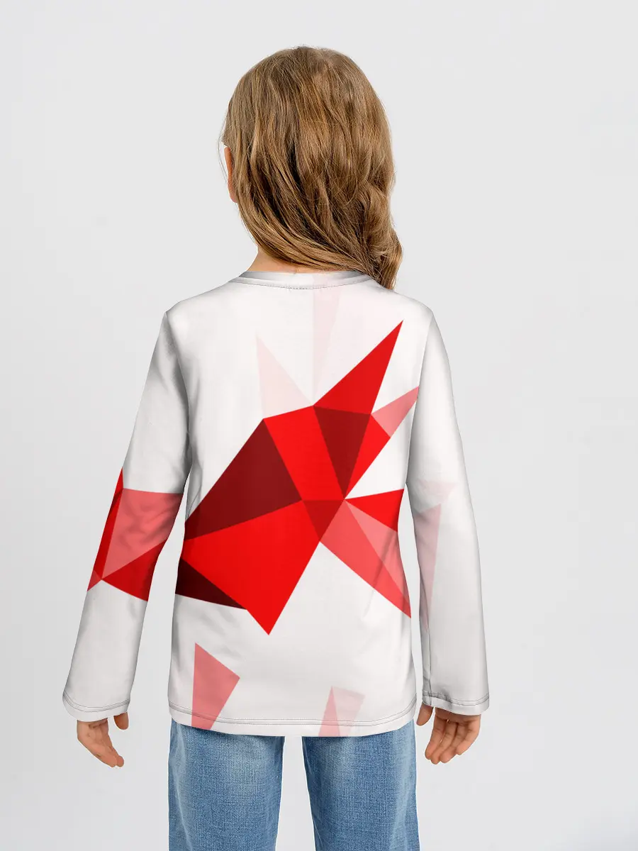 Детский лонгслив / GEOMETRY RED