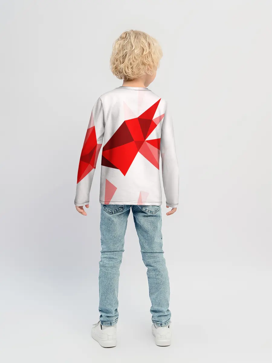 Детский лонгслив / GEOMETRY RED