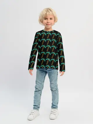 Детский лонгслив / Майнкрафт Кирка