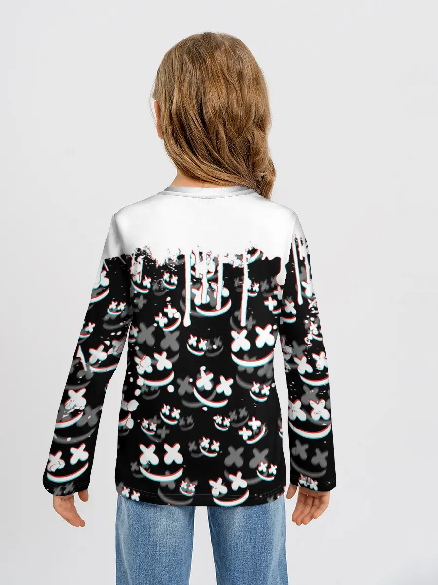 Детский лонгслив / MARSHMELLO GLITCH