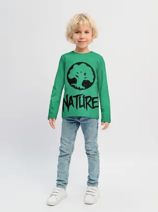 Детский лонгслив / Emblems Nature