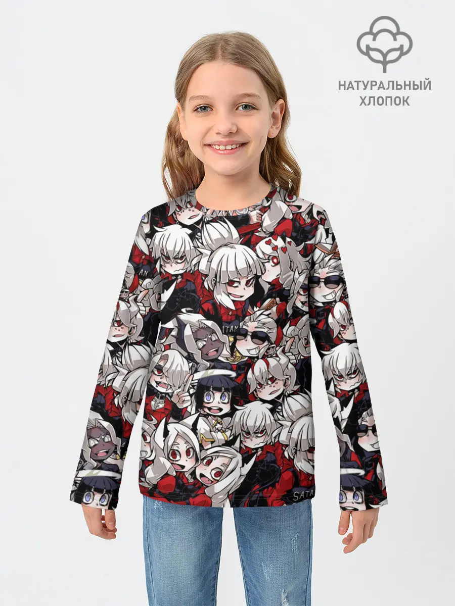 Детский лонгслив / Helltaker