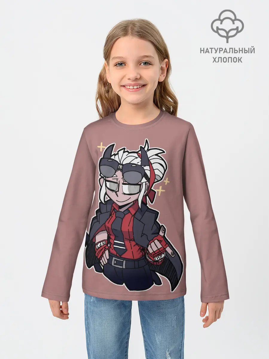 Детский лонгслив / Helltaker.