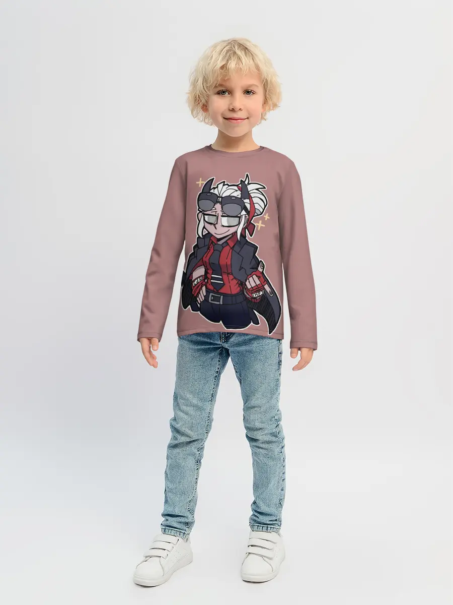 Детский лонгслив / Helltaker.