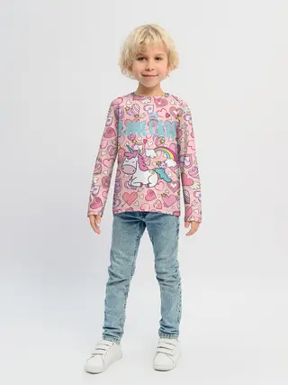 Детский лонгслив / Unicorn | Единорожка