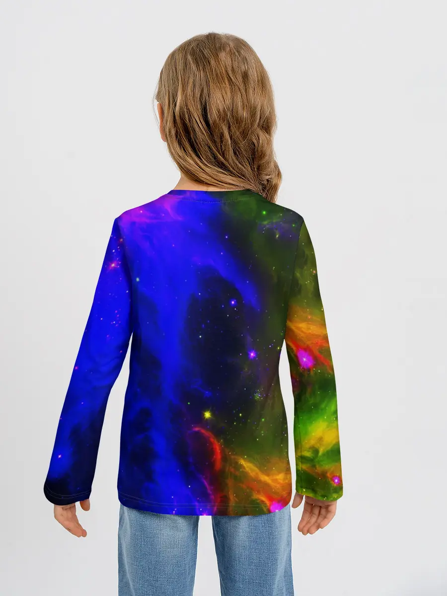 Детский лонгслив / Cosmo Wolf