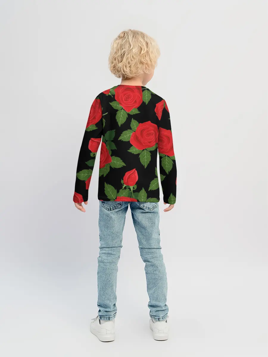 Детский лонгслив / Мачо Котик | Ковбой