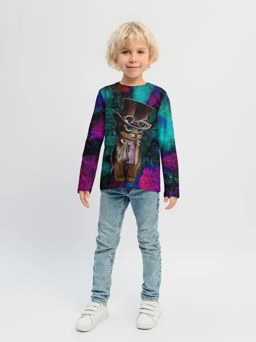 Детский лонгслив / Сказочный Котик