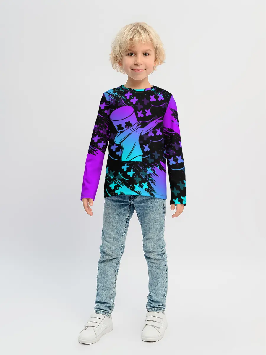 Детский лонгслив / FORTNITE x MARSHMELLO