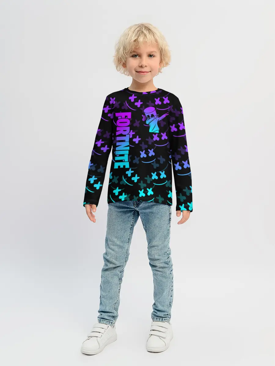 Детский лонгслив / FORTNITE x MARSHMELLO | ФОРТНАЙТ