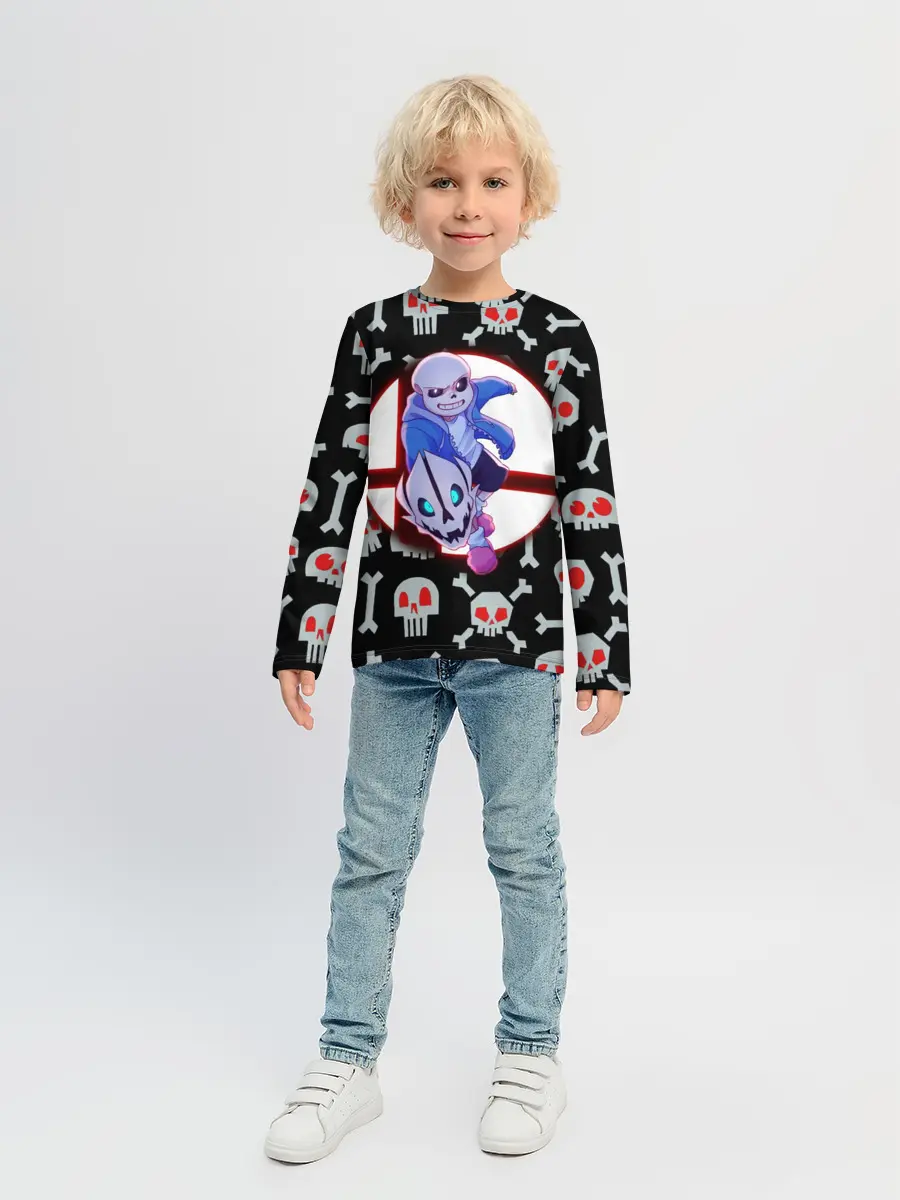 Детский лонгслив / Sans | Неон