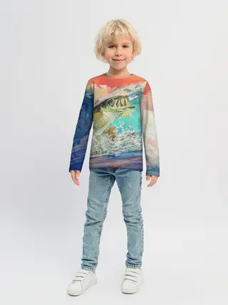 Детский лонгслив / Клёвая Рыбалка