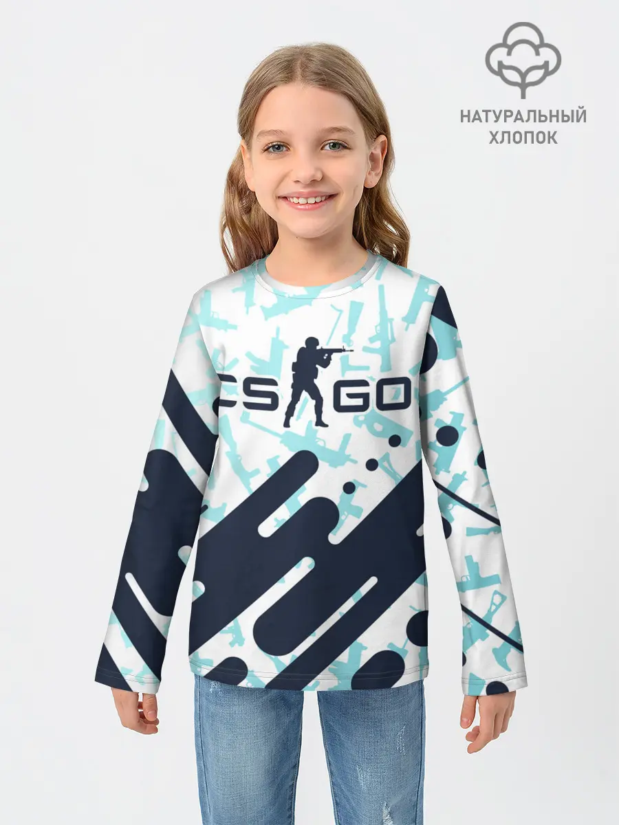 Детский лонгслив / CS GO | КС ГО