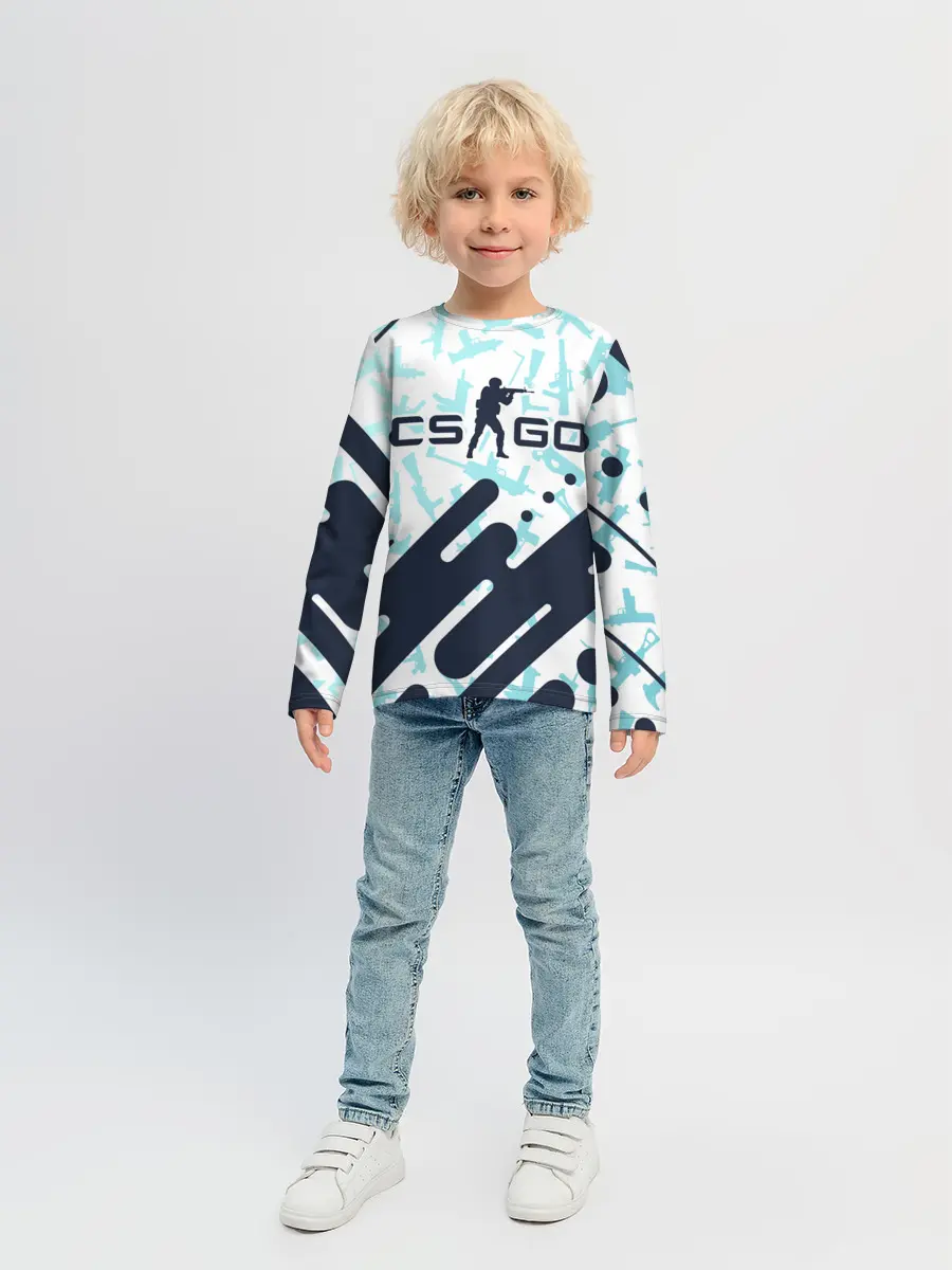 Детский лонгслив / CS GO | КС ГО