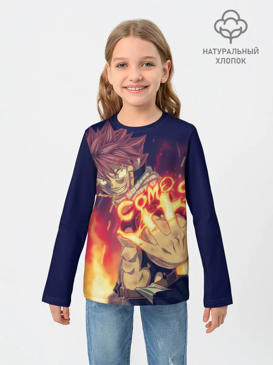 Детский лонгслив / Fairy Tail Como oi