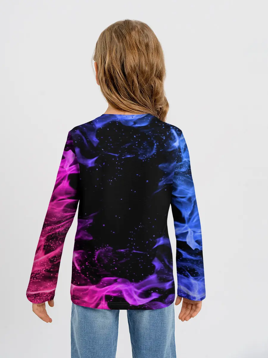 Детский лонгслив / ОГОНЬ НЕОН