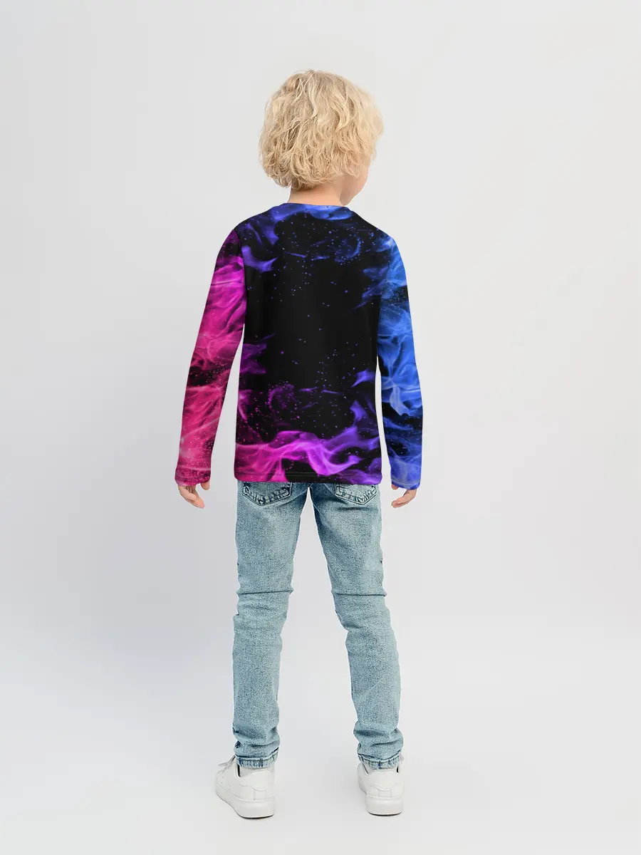 Детский лонгслив / ОГОНЬ НЕОН