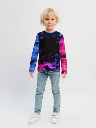 Детский лонгслив / ОГОНЬ НЕОН