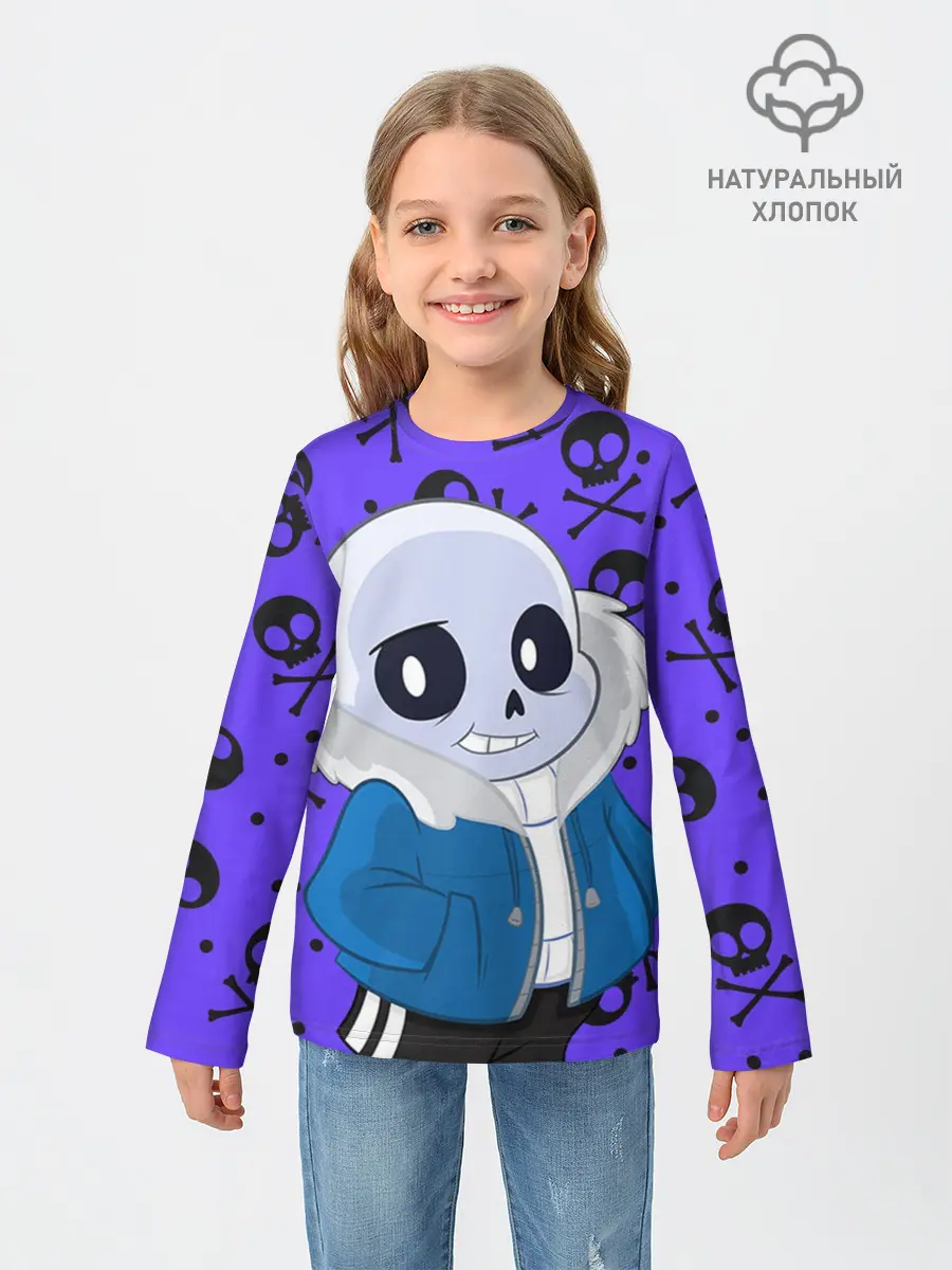 Детский лонгслив / Санс | Undertale