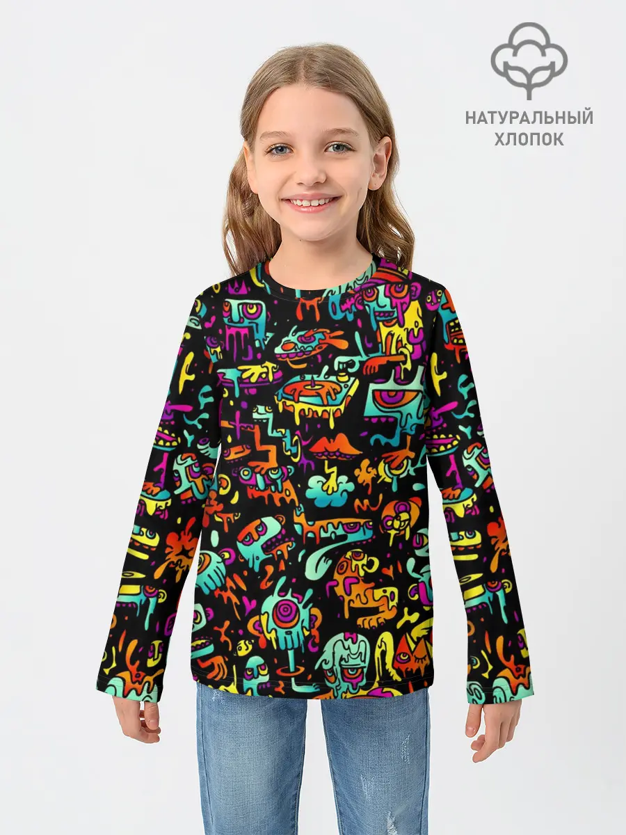 Детский лонгслив / Zombi Slime