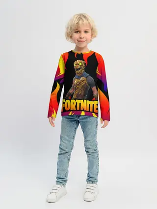 Детский лонгслив / Fortnite | Фортнайт