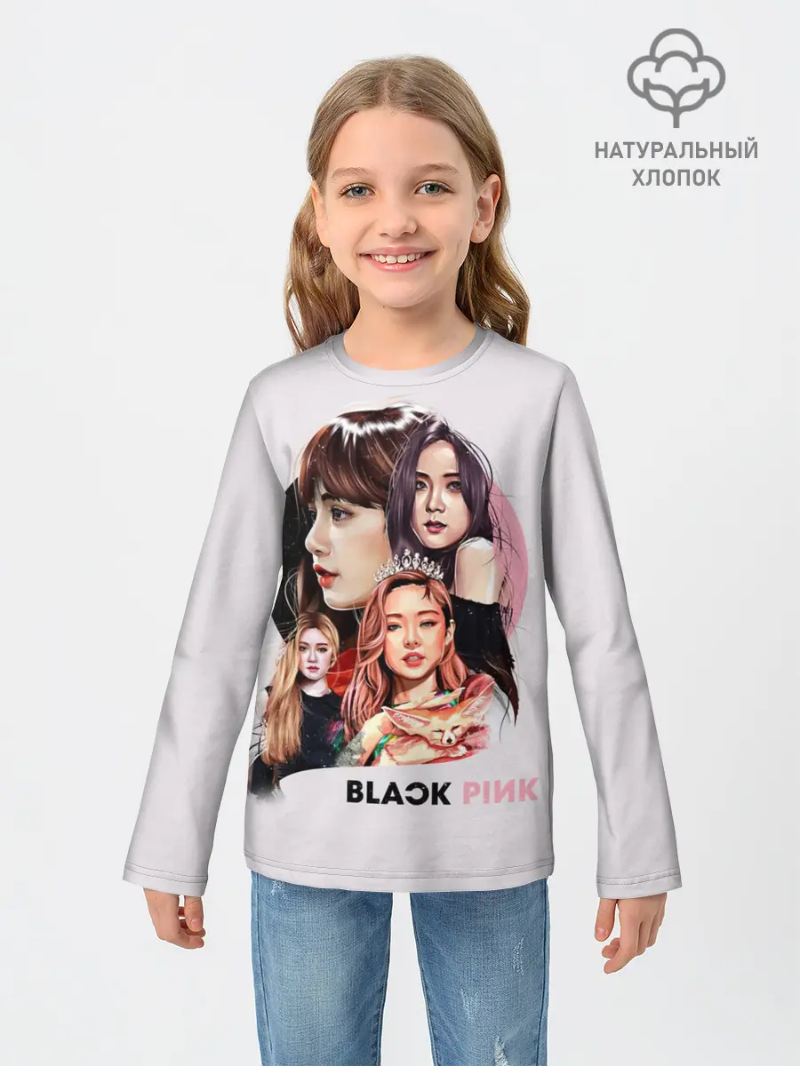 Детский лонгслив / blackpink