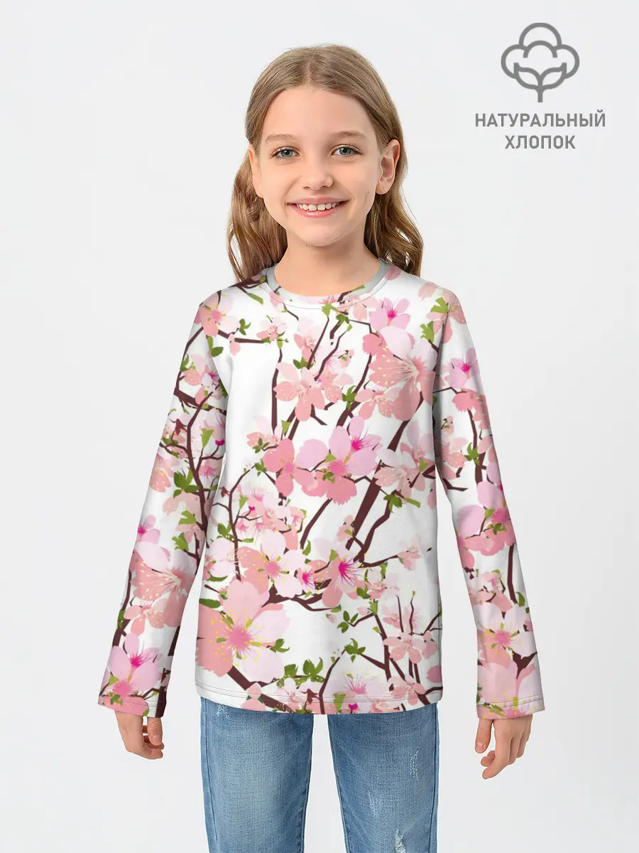 Детский лонгслив / Сакура | Sakura