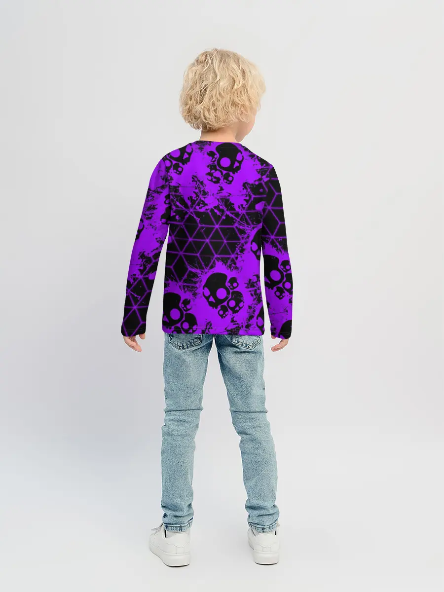 Детский лонгслив / Fortnite | Skull