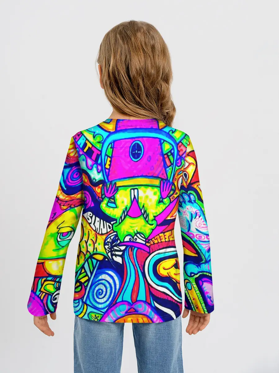 Детский лонгслив / КИСЛОТНЫЕ РИСУНОК