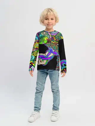 Детский лонгслив / ПСИХОДЕЛИКА NEW