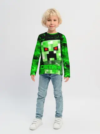 Детский лонгслив / MINECRAFT CREEPER