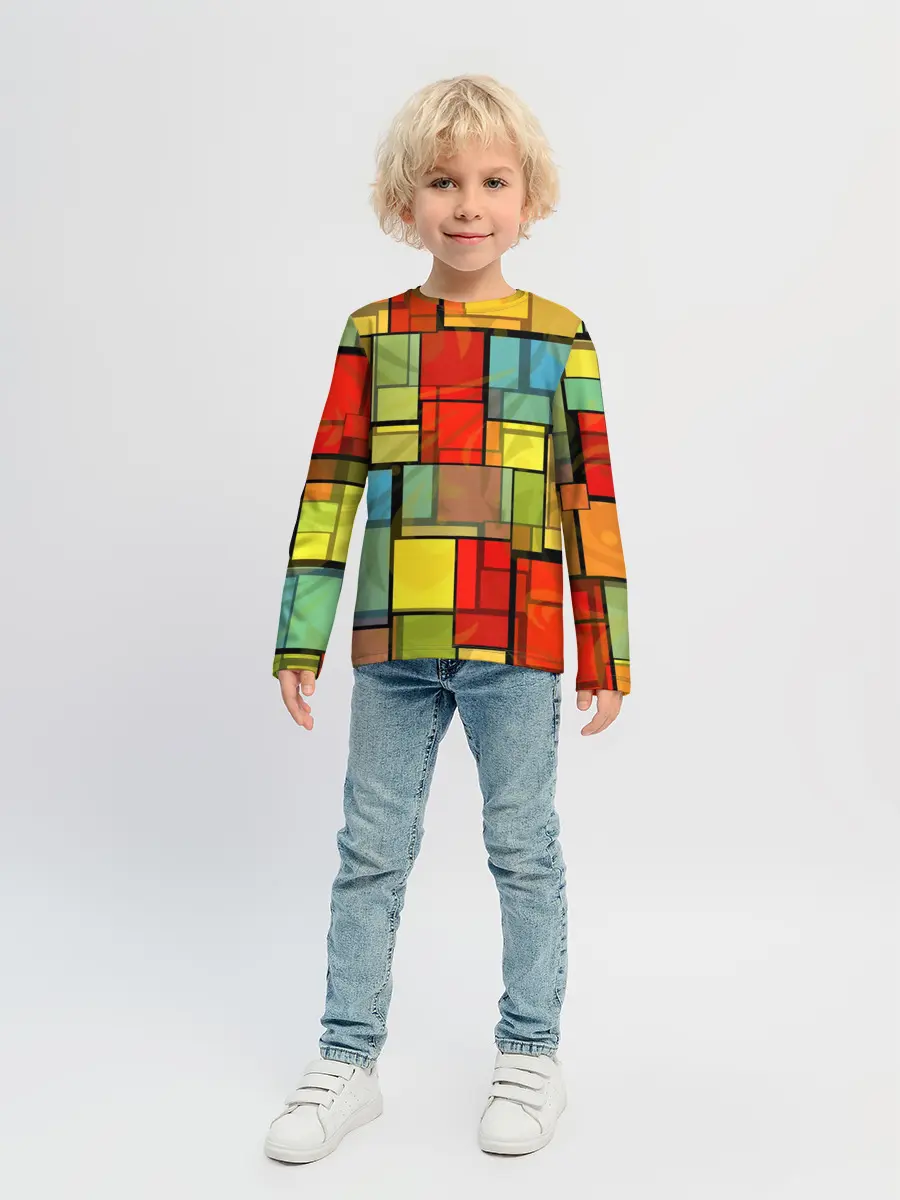 Детский лонгслив / ГЕОМЕТРИЯ