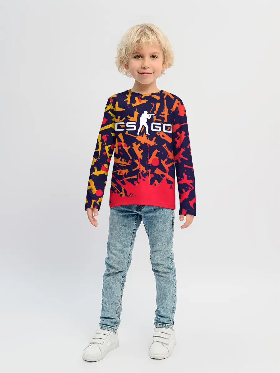 Детский лонгслив / CS GO | КС ГО