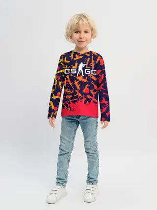 Детский лонгслив / CS GO | КС ГО