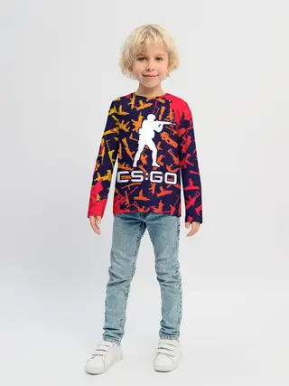 Детский лонгслив / CS GO | КС ГО