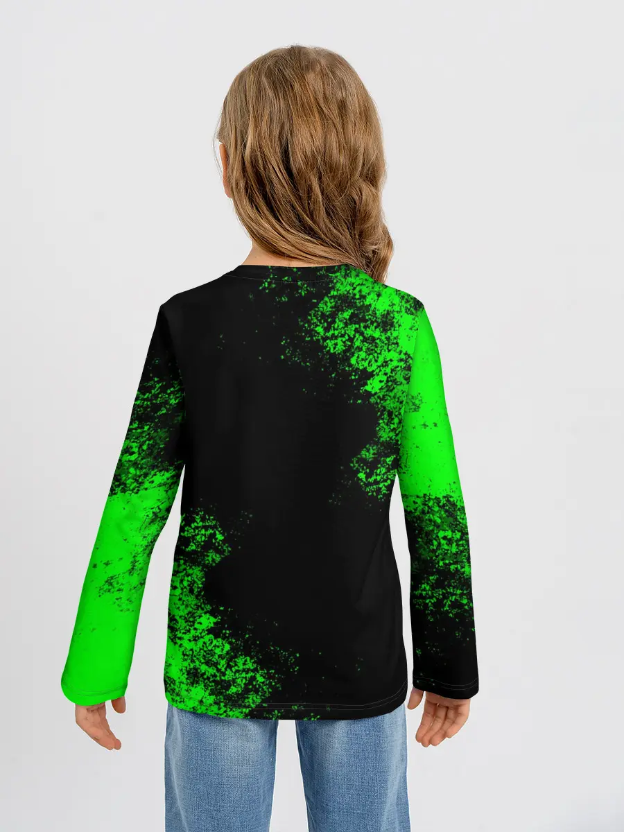 Детский лонгслив / MINECRAFT CAT