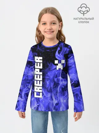 Детский лонгслив / MINECRAFT CREEPER