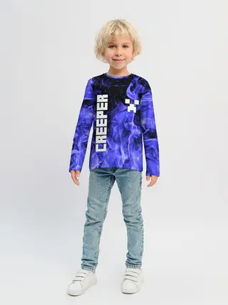 Детский лонгслив / MINECRAFT CREEPER