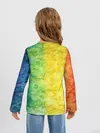 Детский лонгслив / разноцветный акварель градиент