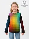 Детский лонгслив / Радужный градиент
