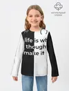 Детский лонгслив / Our life
