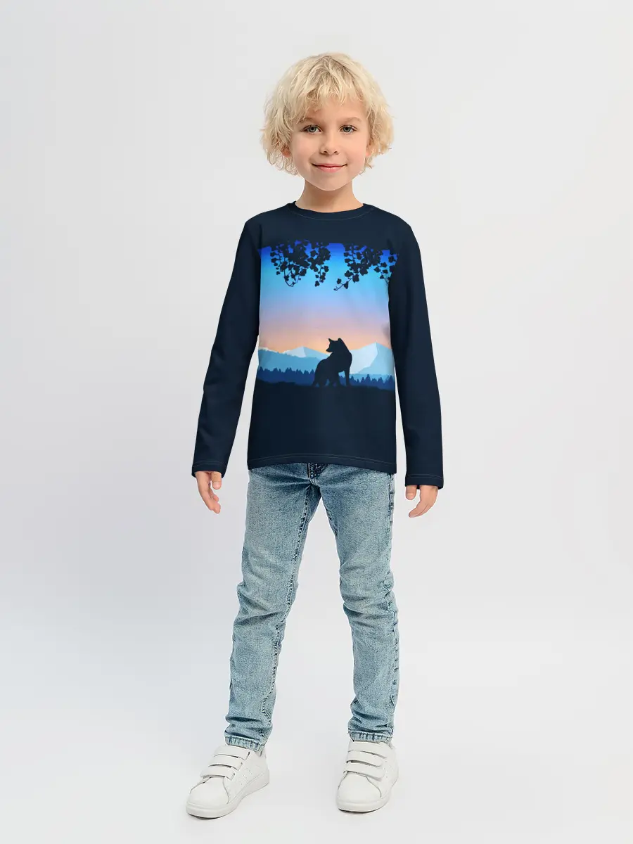 Детский лонгслив / WOLF
