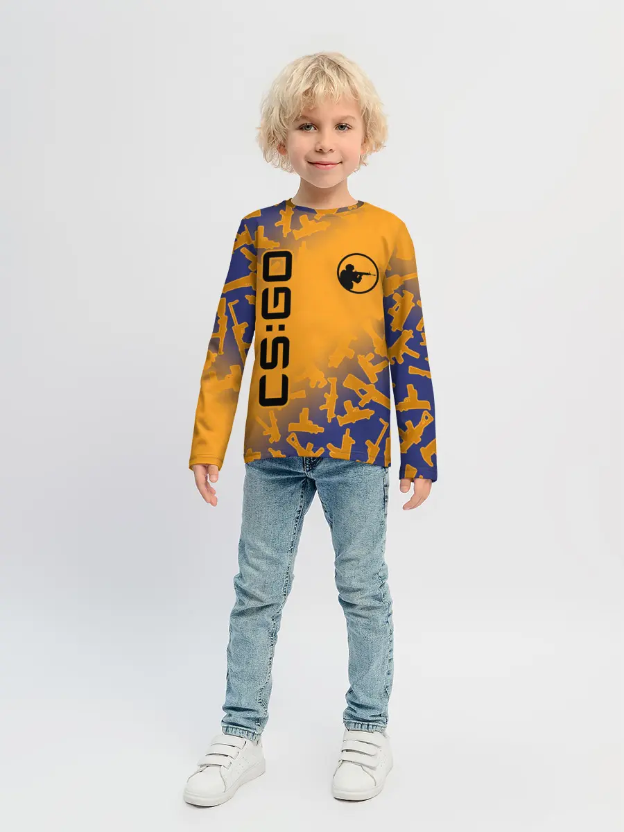 Детский лонгслив / CS GO | КС ГО