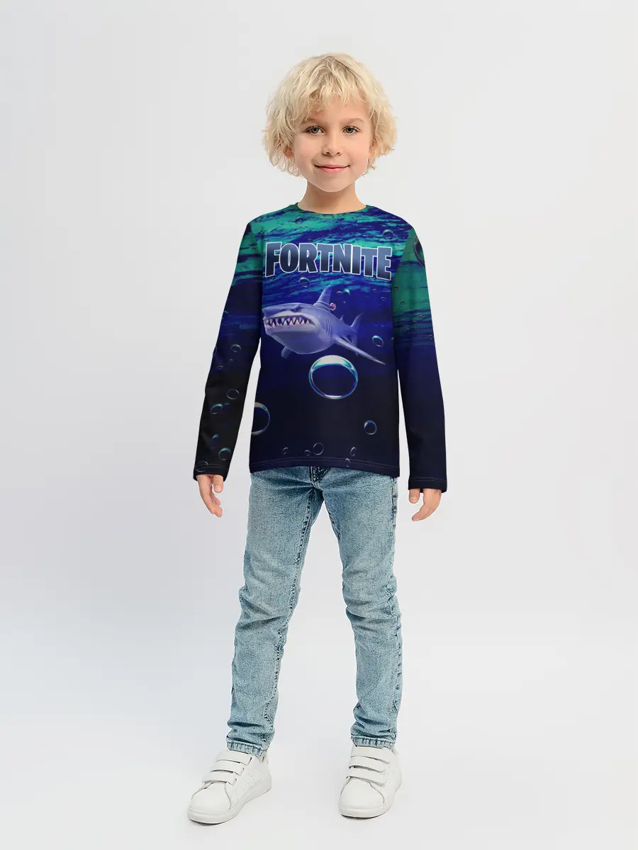 Детский лонгслив / Loot Shark Fortnite