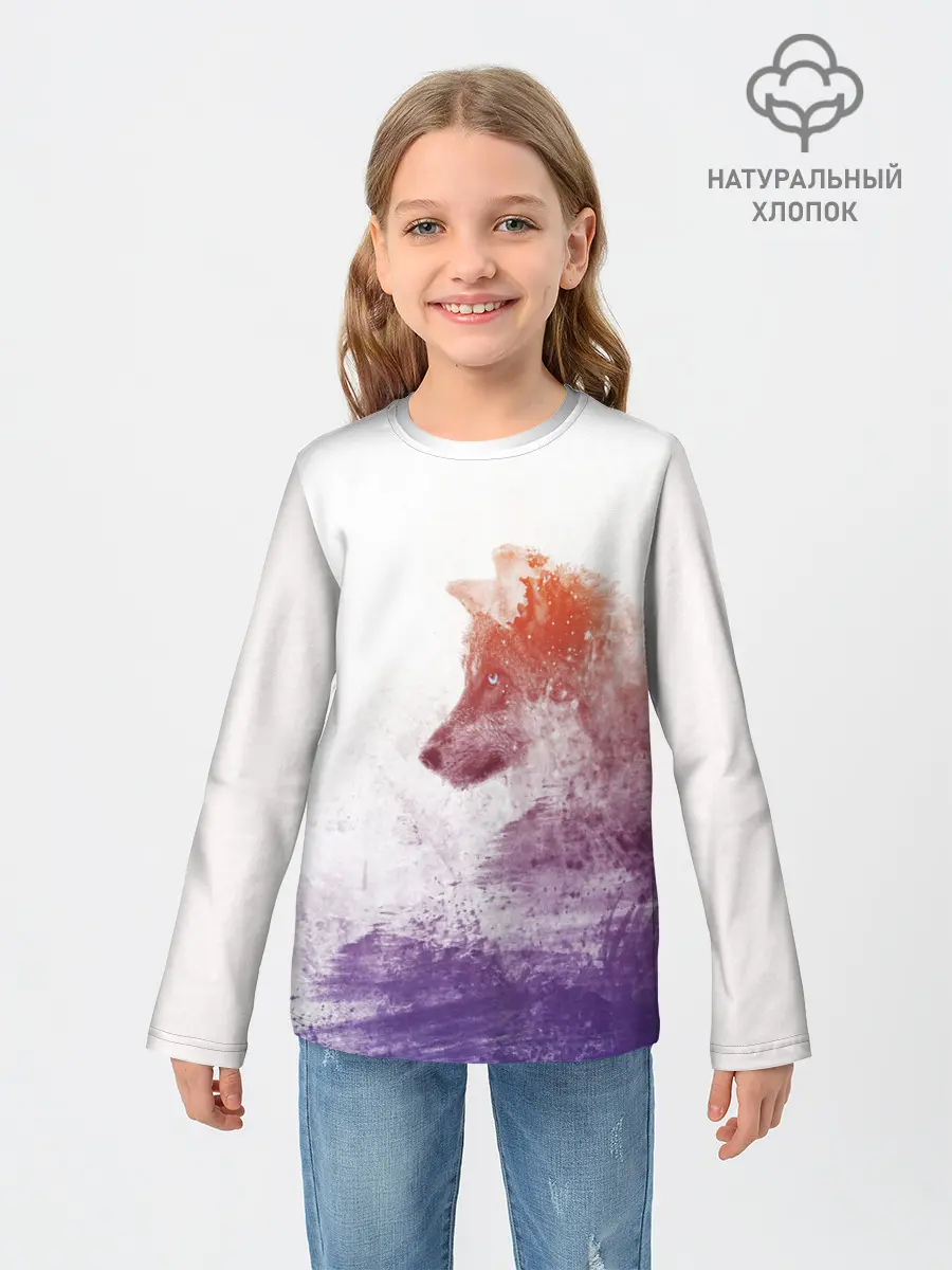 Детский лонгслив / ВОЛК