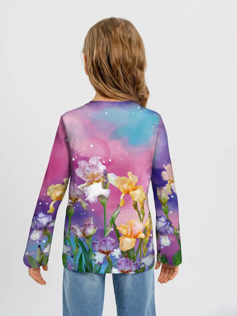 Детский лонгслив / Сказочные Ирисы