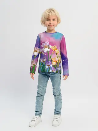Детский лонгслив / Сказочные Ирисы