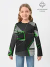 Детский лонгслив / 3D полигон