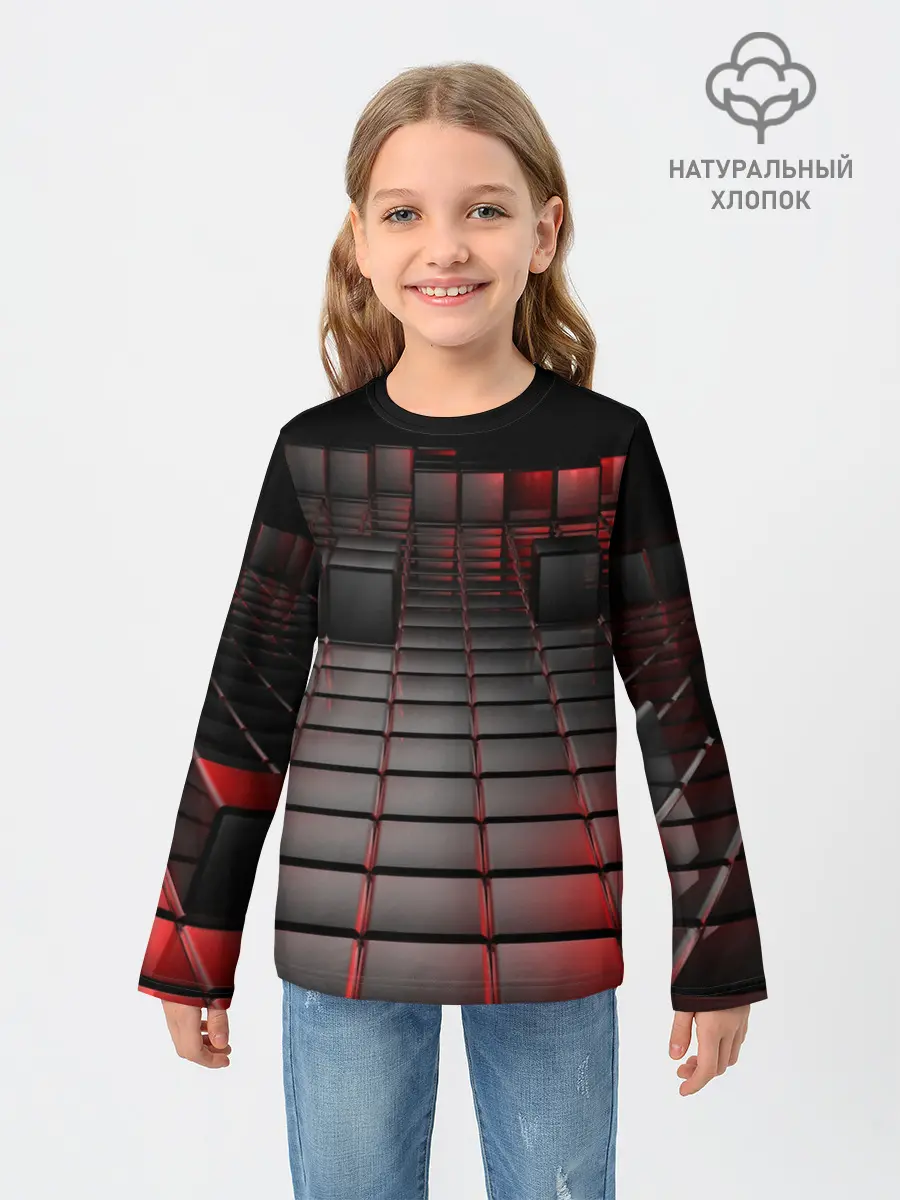 Детский лонгслив / КАРБОНОВЫЕ ПЛИТЫ